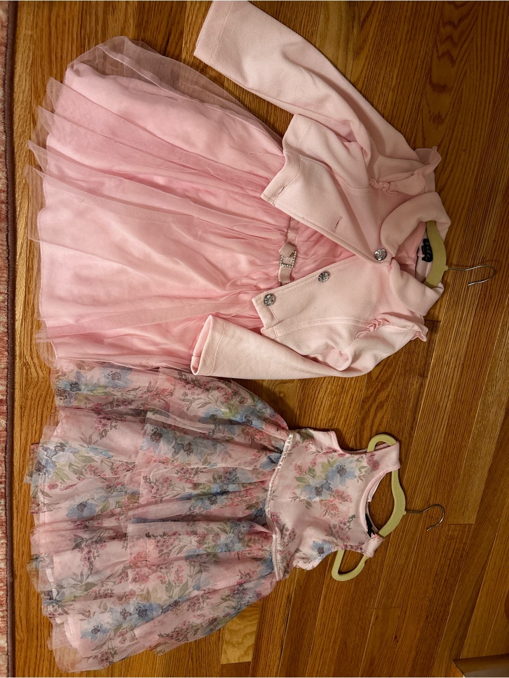 lilt Pink Floral and Solid Pink Formal Dresses Set